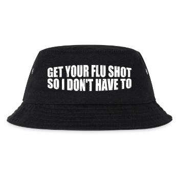 Get Your Flu Shot So I Don't Have To 8 - Kinder Bucket Hat - Schwarz - Vorne
