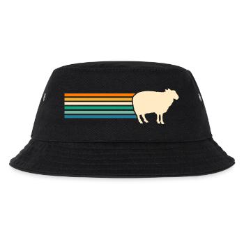 Schäfer Schaf - Kinder Bucket Hat - Schwarz - Vorne