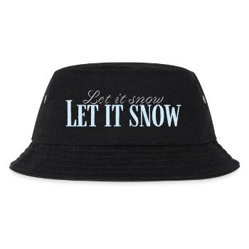 Let It Snow Script Bleu Glacé - Bob Enfant - noir - Devant