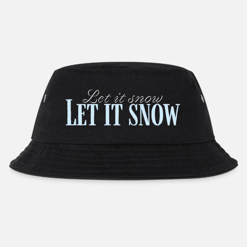 Let It Snow Script Bleu Glacé - Bob Enfant - noir