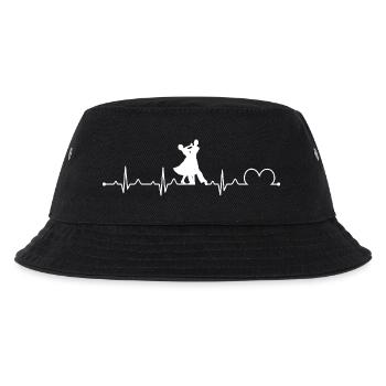 Gesellschaftstanz Hartschlag EKG Tänzer Walzer Tango - Kinder Bucket Hat - Schwarz - Vorne