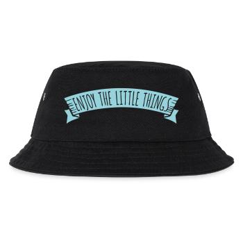 Enjoy The Little Things Gratitude Mindfulness - Kids’ Bucket Hat - black - Front