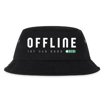 Offline is the new bio - Kids’ Bucket Hat - black - Front