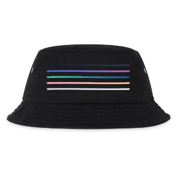 Vibrant stripe palette - Kids’ Bucket Hat - black - Front