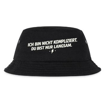 Je ne suis pas compliqué – tu es lent - Bob Enfant - noir - Devant