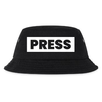 Press Design Saying "PRESS" Media News Journalists - Kids’ Bucket Hat - black - Front
