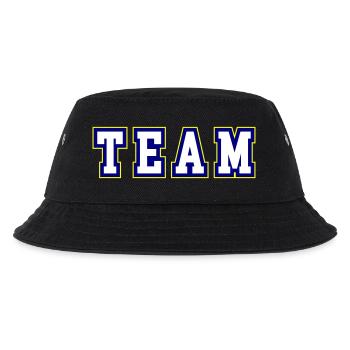 Team Schriftzug - Kinder Bucket Hat - Schwarz - Vorne