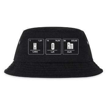 Horn als Chemische Elemente Waldhorn für Hornist - Kinder Bucket Hat - Schwarz - Vorne