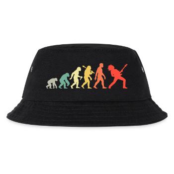 Gitarrist Evolution Rock und Metal Gitarrenspieler - Kinder Bucket Hat - Schwarz - Vorne