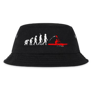 Kajak Evolution Kajakfahrer Kajaker Kayak - Kinder Bucket Hat - Schwarz - Vorne