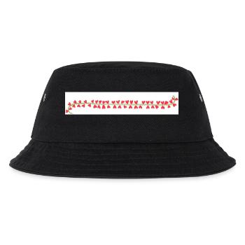 Band mit Herz - Kinder Bucket Hat - Schwarz - Vorne