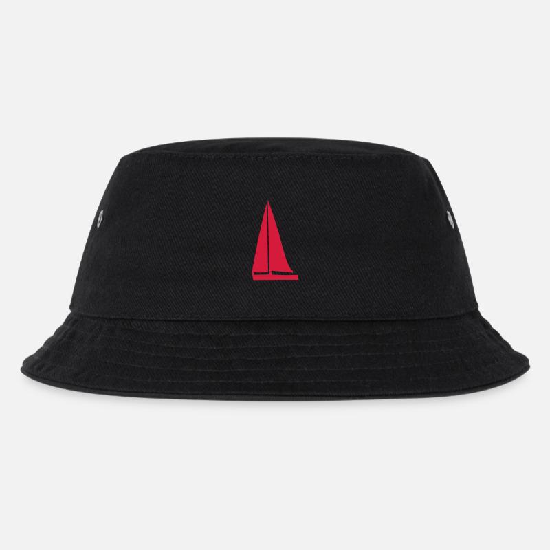 segelboot - Kinder Bucket Hat - Schwarz