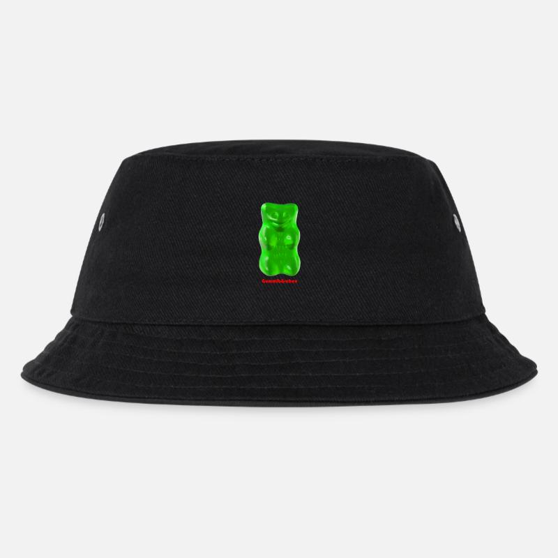 Gummibärchen - Kinder Bucket Hat - Schwarz