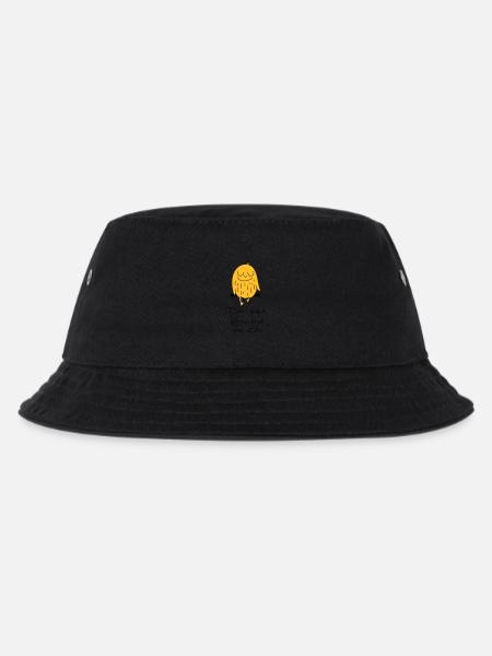 Früher Vogel lässt sich Zeit - Kinder Bucket Hat - Schwarz