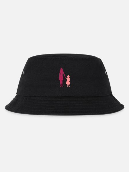 Duo Mädchen Mama - Kinder Bucket Hat - Schwarz