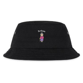 Oma Großmutter Beste Omi Sehschwäche Brille Spruch - Kinder Bucket Hat - Schwarz - Vorne