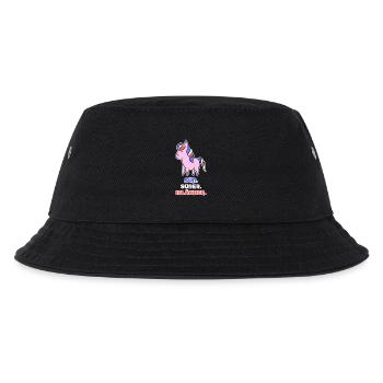Islandpferde Pony Islandponys Haflinger Statement - Kinder Bucket Hat - Schwarz - Vorne