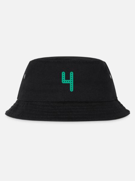 4 JAHRE. 4-jähriges JUBILÄUM. GEBURTSTAG 4 JAHRE. 4 - Kinder Bucket Hat - Schwarz