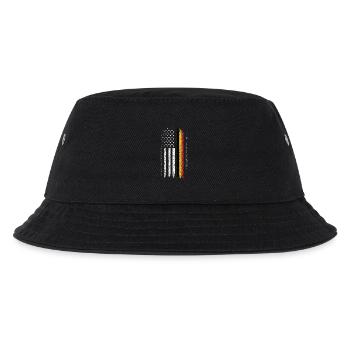 Distressed Flag Stripes Remix - Kids’ Bucket Hat - black - Front