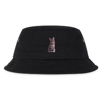 Katze Kätzchen - Kinder Bucket Hat - Schwarz - Vorne