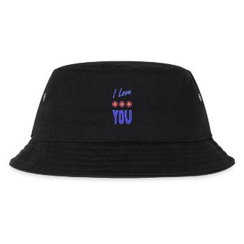 SAINT VALENTINE. bachelorette party. I LOVE YOU. I LOVE YOU. LOVE - Kids’ Bucket Hat - black - Front