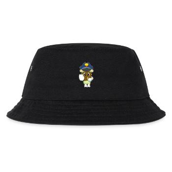 Kaffee Polizist Trillerpfeife Polizei - Kinder Bucket Hat - Schwarz - Vorne