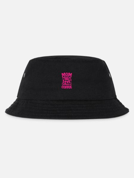 Mama angetrieben von Liebe angetrieben von Kaffee - Kinder Bucket Hat - Schwarz