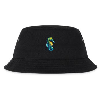 Seepferdchen - Kinder Bucket Hat - Schwarz - Vorne