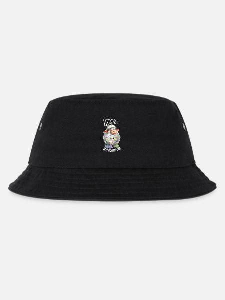Komme was Wolle ich Schaf das lustiger Spruch Wort - Kinder Bucket Hat - Schwarz