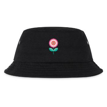 Süße bunte Blume - Kinder Bucket Hat - Schwarz - Vorne