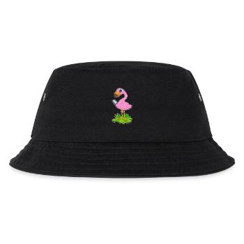 Flamingo Smartphone - Kids’ Bucket Hat - black - Front