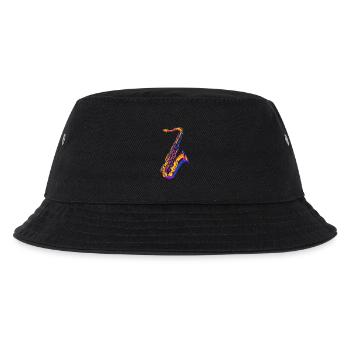 Saxophon - Kinder Bucket Hat - Schwarz - Vorne