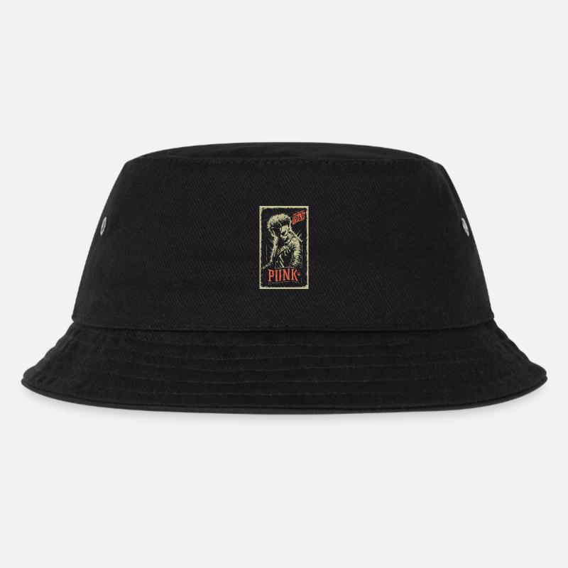 Punk - Kinder Bucket Hat - Schwarz