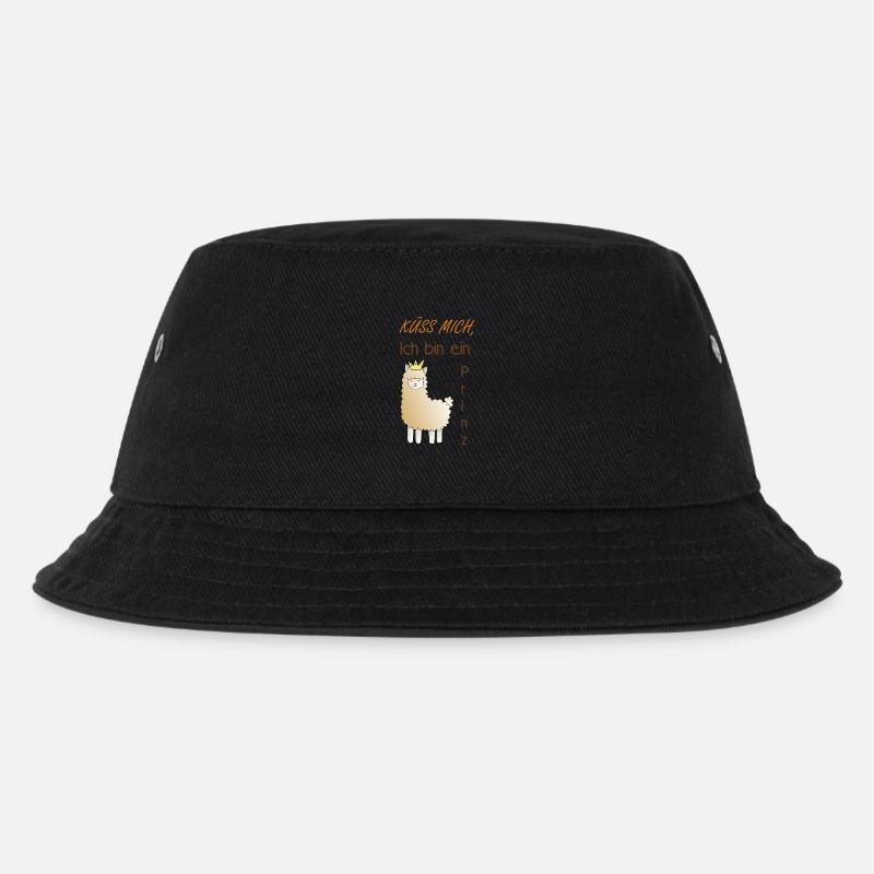 Küss mich, ich bin ein Prinz! - Kinder Bucket Hat - Schwarz