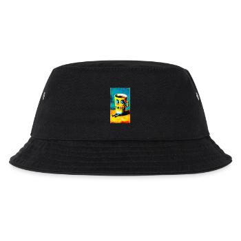 "Tired Coffee" by van Gogh - Kinder Bucket Hat - Schwarz - Vorne