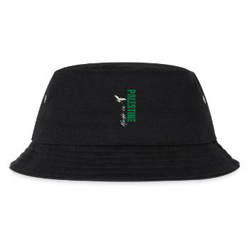 Made in Palestine, design vertical - Bob Enfant - noir - Devant