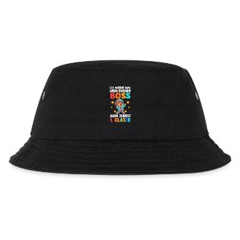 Kita Abgang Erste Klasse Einschulung Schulkind - Kinder Bucket Hat - Schwarz - Vorne