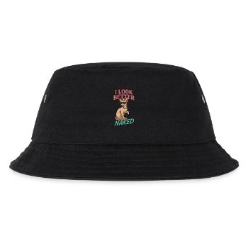 Ask me for my card, I am Immobil - Kids’ Bucket Hat - black - Front