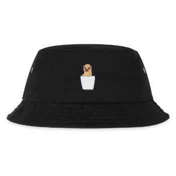 Chest pocket in breast pocket - Kids’ Bucket Hat - black - Front