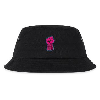 Antifaschistische Opas gegen Rechts - Antifa Logo - Kinder Bucket Hat - Schwarz - Vorne