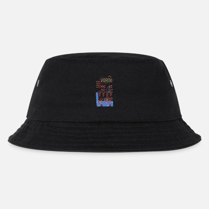 Audio Circuit Platinenkunst - Kinder Bucket Hat - Schwarz