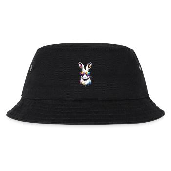 Mountain Rabbit Arctic Hare Albino Rabbit White Rabbit - Kids’ Bucket Hat - black - Front