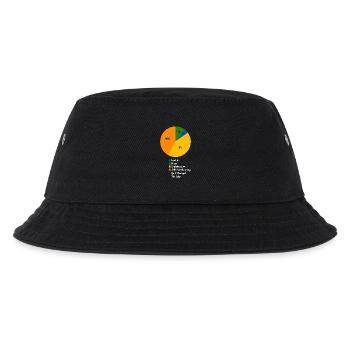 Skateboarding Pie Chart Funny Skater Slogan - Kids’ Bucket Hat - black - Front