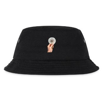Dandelion Hand Flower Design - Kids’ Bucket Hat - black - Front