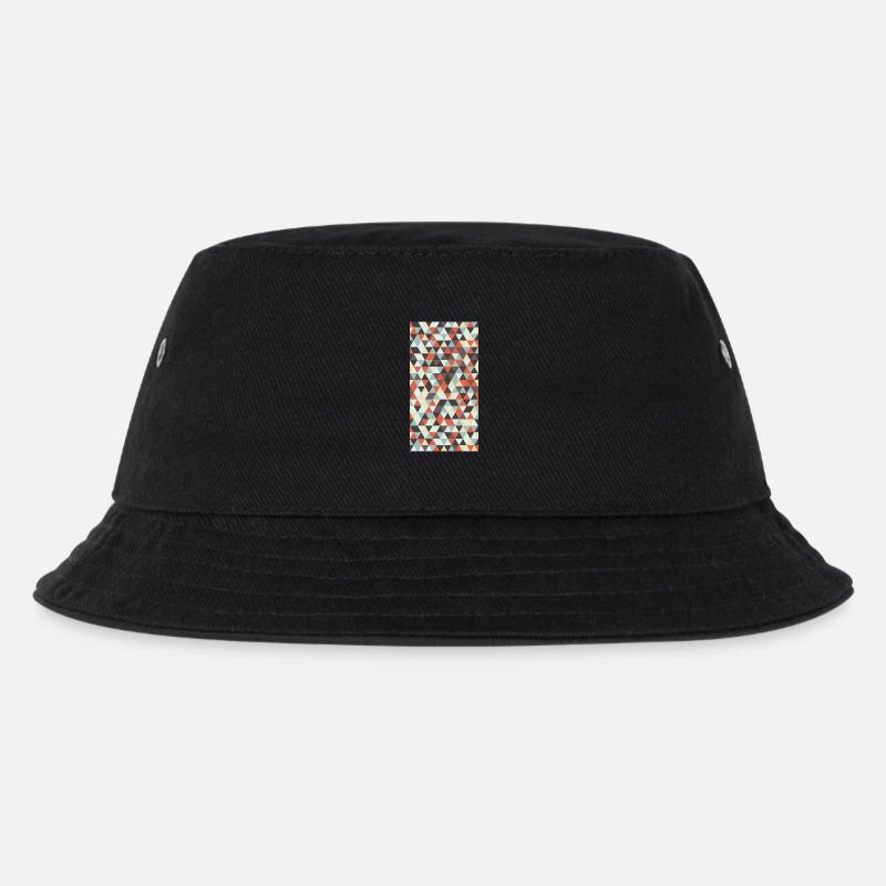 Triangle pattern - Kinder Bucket Hat - Schwarz