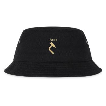 Partnershirt - Glück Auf! - Auf - Kinder Bucket Hat - Schwarz - Vorne