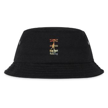 Never underestimate an old fencer - Kids’ Bucket Hat - black - Front