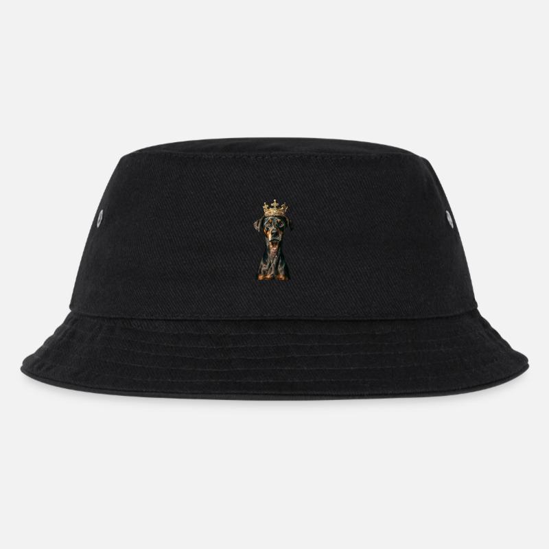 Dobermann - Kinder Bucket Hat - Schwarz