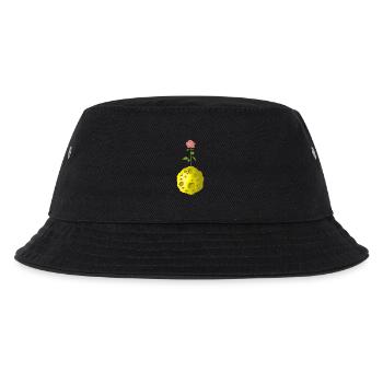 Blumiger Planet - Kinder Bucket Hat - Schwarz - Vorne