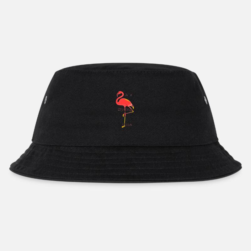 Flamingo - Kids’ Bucket Hat - black